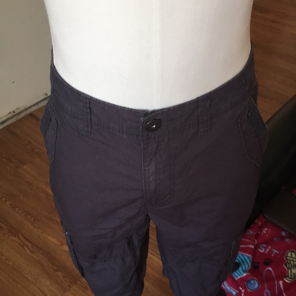 Helix men’s grey cargo shorts with stud embellish - Picture 3 of 14